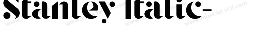 Stanley Italic字体转换